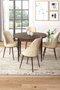Hanah Home Juego de Mesa y Sillas de 5 Piezas Barroco y Crema